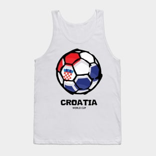 Croatia Football Country Flag Tank Top